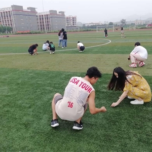 活动后自觉清扫操场垃圾